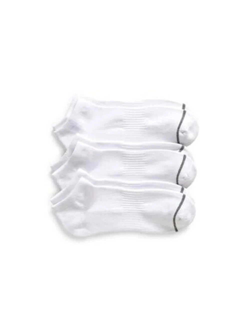 Nordstrom Men's 3-Pack Everyday Ankle Socks White Cotton , One size